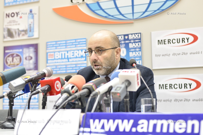 Пресс-конференция председателя Американской торговой палаты в Армении Тиграна Джрбашяна