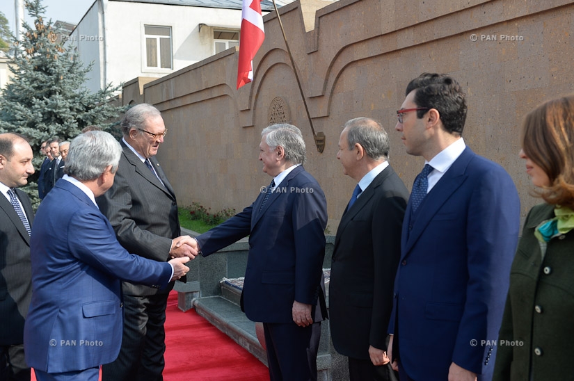 Official welcoming ceremony for the Prince and Grand Master of the Sovereign Military Hospitaller Order of Malta Fra Matthew Festing at RA Presidential Palace 