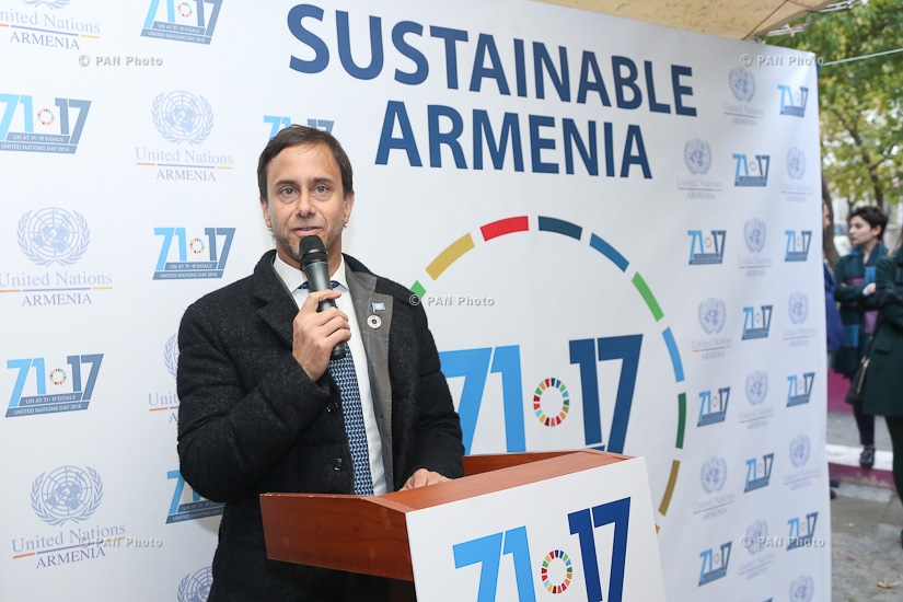 The United Nations in Armenia celebrated the 71st anniversary of establishment of the organization. 
