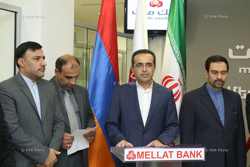 Opening ceremony of new head office of Mellat Bank in Yerevan