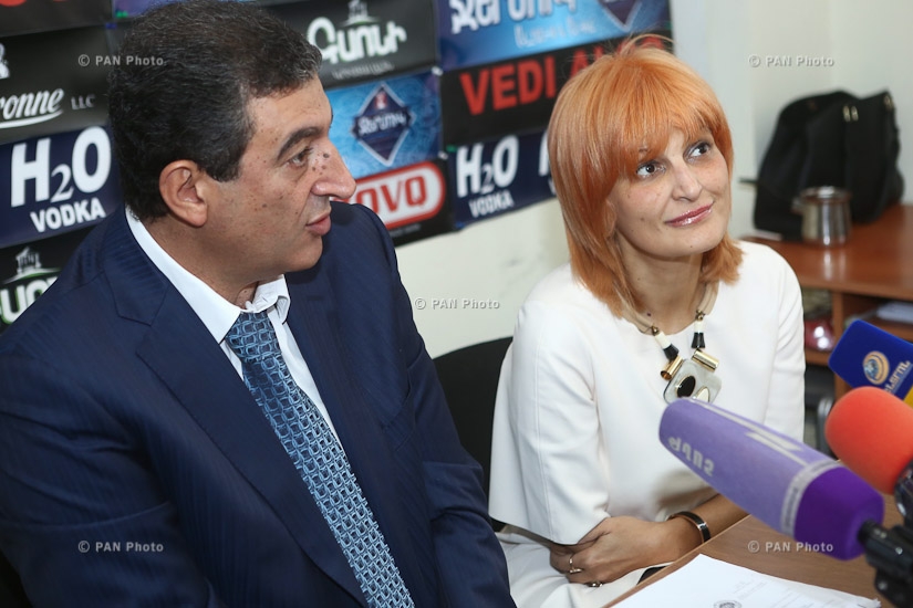 Press conference by Vardan Ayvazyan from RPA and Free Democrats party vice-president Anush Sedrakyan