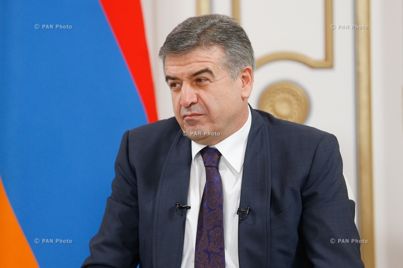 Prime Minister Karen Karapetyan’s Interview to TV Companies