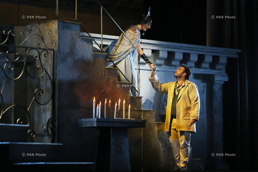 Premiere of Giacomo Puccini's opera 'Tosca' at National Academic Theater of Opera and Ballet after A. Spendiarian 