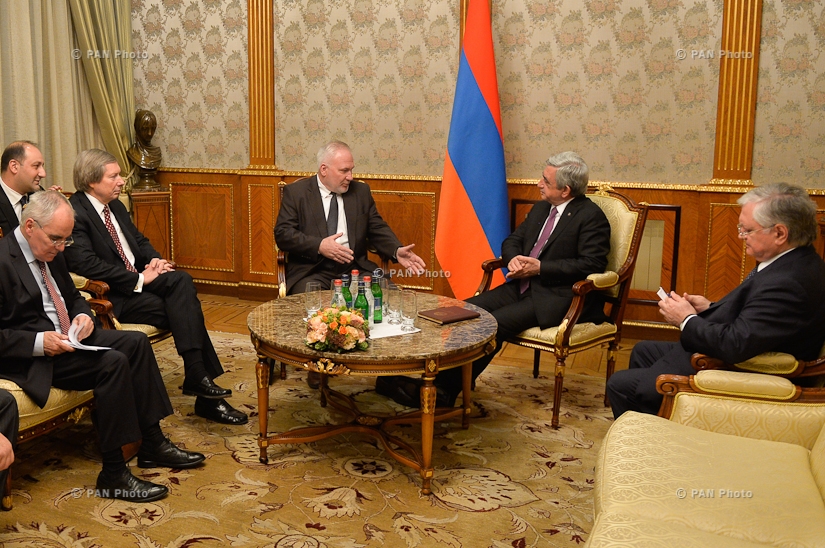 Президент Армении Серж Саргсян встретился с сопредседателями Минской группы ОБСЕ
